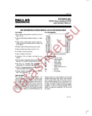 DS1345BL-70IND datasheet  